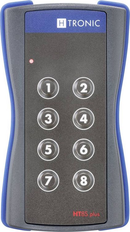 Produktbild: H-Tronic HT8Splus Funksender 8-Kanal Frequenz 868.35 MHz, 869.05 MHz, 869.55 MHz 3 V Reichweite max. (im Freifeld) 200 m