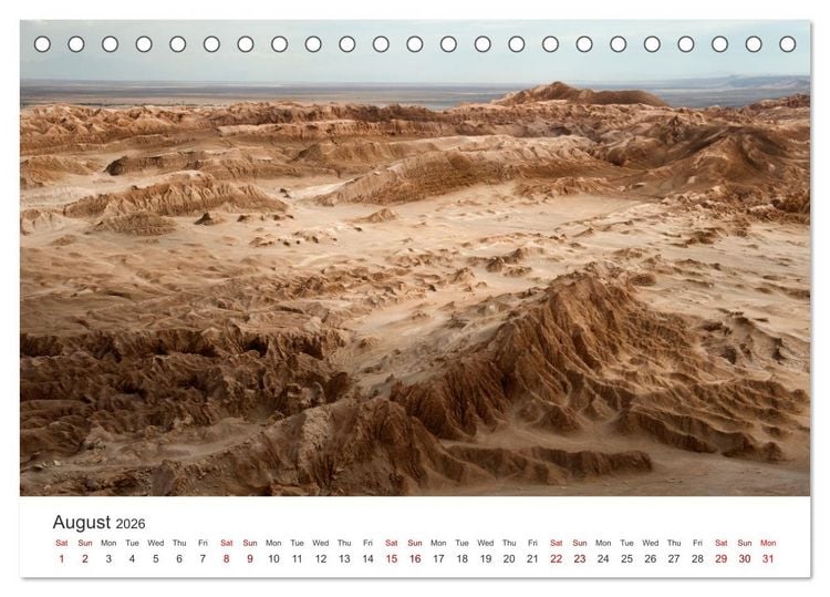 Produktbild: A quick trip to Argentina and Chile (Desk Calendar 2026 DIN A5 landscape), CALVENDO 12 Month DeskCalendar