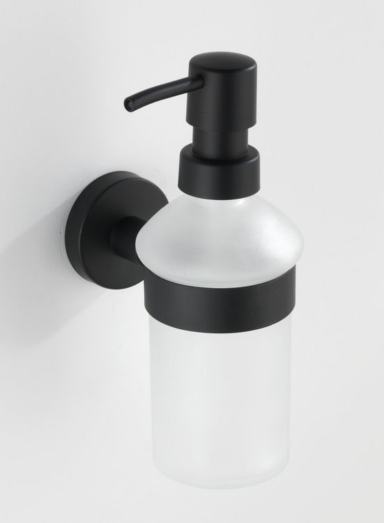 Produktbild: Seifenspender Mod. Bosio Edelstahl Black matt, Fassungsverm&ouml;gen ca. 200 ml