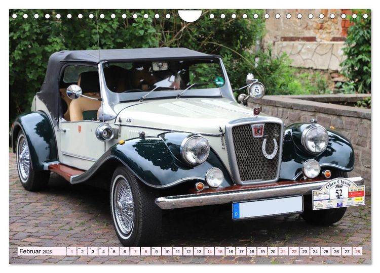 Produktbild: Ohre Classics - Oldtimer auf der Schlossdom&auml;ne in Wolmirstedt (Wandkalender 2026 DIN A4 quer), CALVENDO Monatskalender