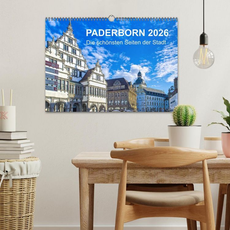 Produktbild: Paderborn - Die sch&ouml;nsten Seiten der Stadt (Wandkalender 2026 DIN A3 quer), CALVENDO Monatskalender