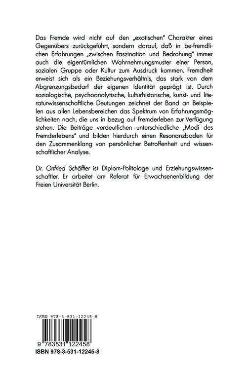 Produktbild: Das Fremde