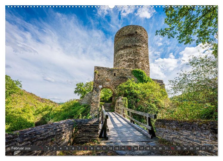 Produktbild: Burgen in Rheinland-Pfalz (hochwertiger Premium Wandkalender 2026 DIN A2 quer), Kunstdruck in Hochglanz