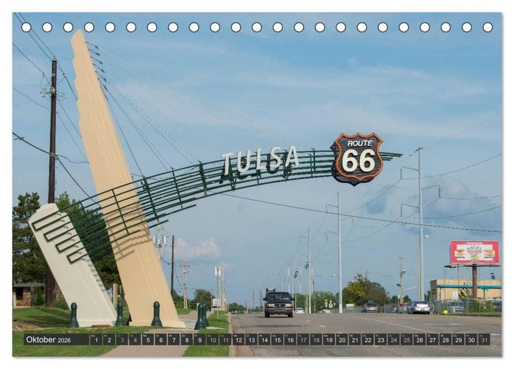 Produktbild: Route 66 (Tischkalender 2026 DIN A5 quer), CALVENDO Monatskalender