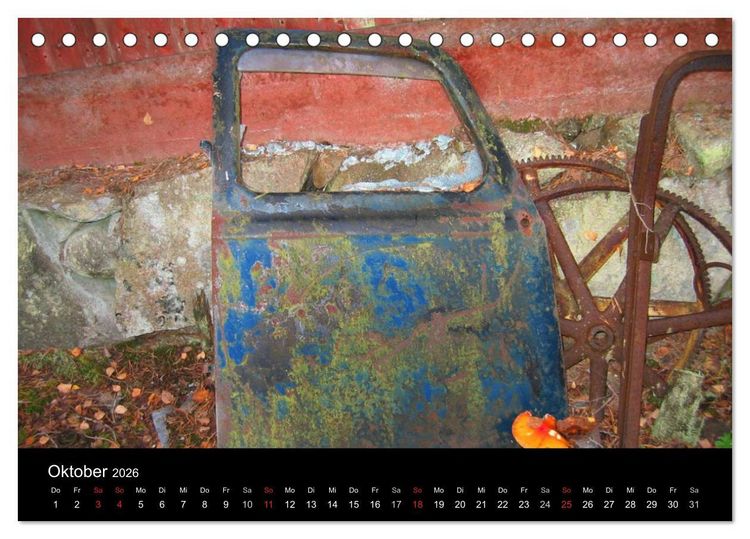 Produktbild: Schrottautos im Kyrk&ouml; Mosse (Tischkalender 2026 DIN A5 quer), CALVENDO Monatskalender