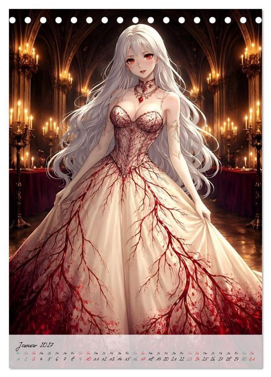Produktbild: Vampire Couture (Tischkalender 2027 DIN A5 hoch), CALVENDO Monatskalender