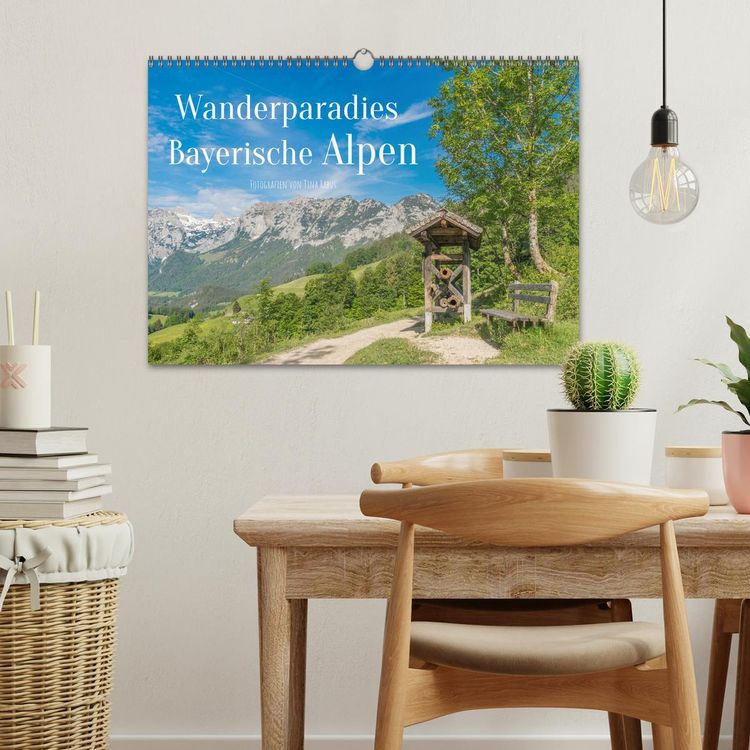 Produktbild: Wanderparadies Bayerische Alpen (Wandkalender 2026 DIN A3 quer), CALVENDO Monatskalender