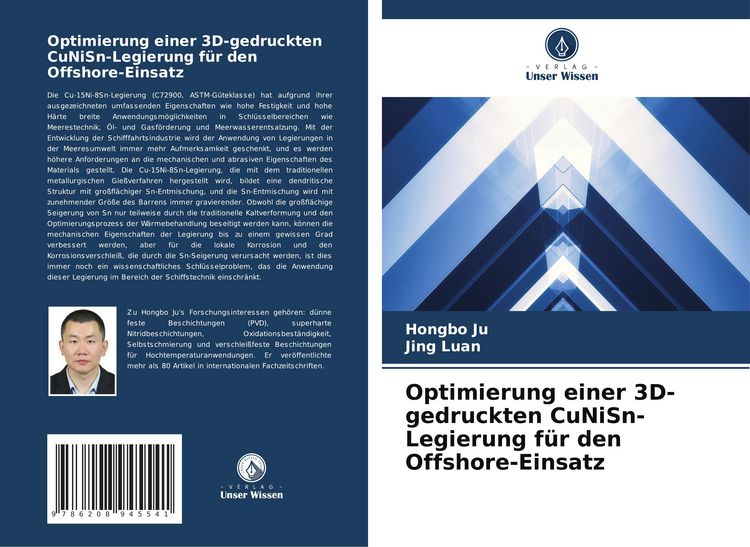 Produktbild: Optimierung einer 3D-gedruckten CuNiSn-Legierung f&uuml;r den Offshore-Einsatz