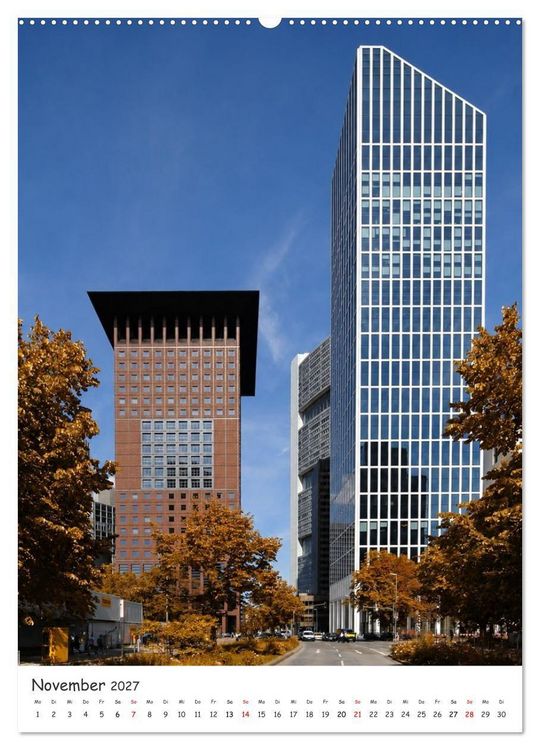 Produktbild: Frankfurter Hochh&auml;user (hochwertiger Premium Wandkalender 2027 DIN A2 hoch), Kunstdruck in Hochglanz