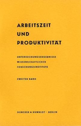 Produktbild: Arbeitszeit und Produktivit&auml;t.