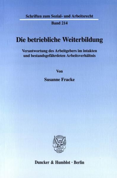 Produktbild: Die betriebliche Weiterbildung.