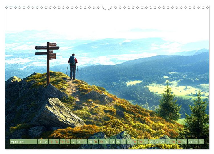 Produktbild: Wandergl&uuml;ck - Momente der Freiheit in der Natur (Wandkalender 2026 DIN A3 quer), CALVENDO Monatskalender