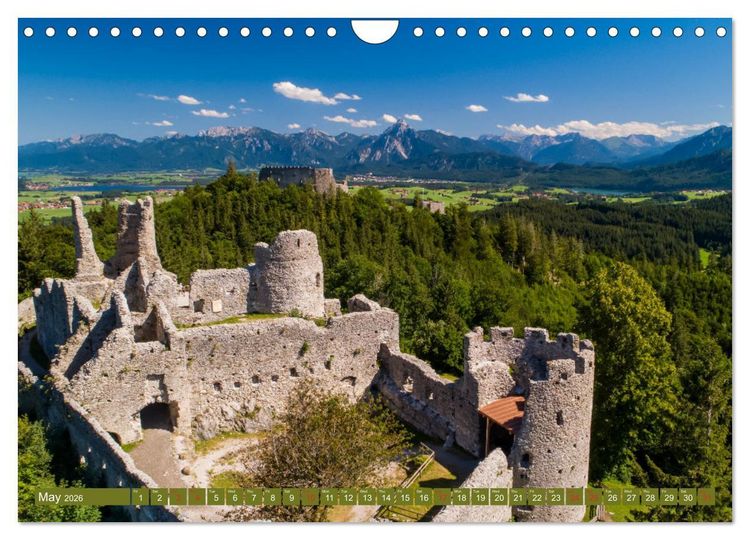 Produktbild: Romantic Places In Bavaria (Wall Calendar 2026 DIN A4 landscape), CALVENDO 12 Month Wall Calendar