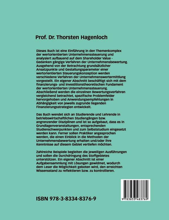 Produktbild: Value Based Management und Discounted Cash Flow - Ansätze