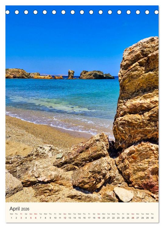 Produktbild: A feast for the eyes - Crete (Desk Calendar 2026 DIN A5 portrait), CALVENDO 12 Month DeskCalendar