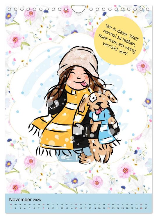 Produktbild: Lachen ist gesund! Aufmunternde und lustige Spr&uuml;che (Wandkalender 2026 DIN A4 hoch), CALVENDO Monatskalender