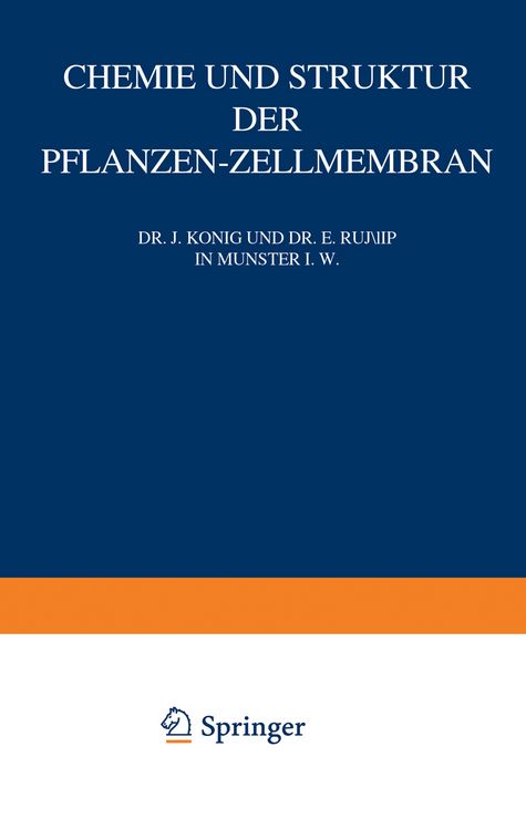 Produktbild: Chemie und Struktur der Pflanzen-Zellmembran