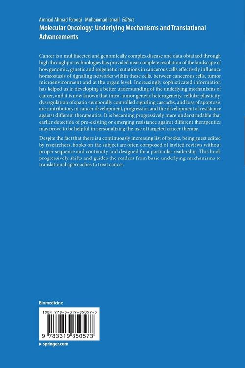 Produktbild: Molecular Oncology: Underlying Mechanisms and Translational Advancements
