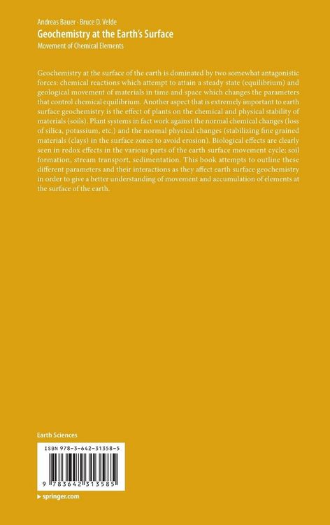 Produktbild: Geochemistry at the Earth&rsquo;s Surface