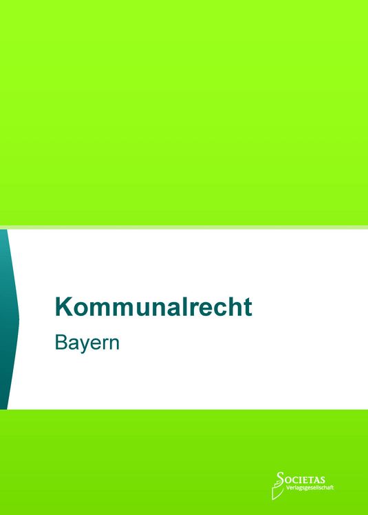 Produktbild: Kommunalrecht Bayern