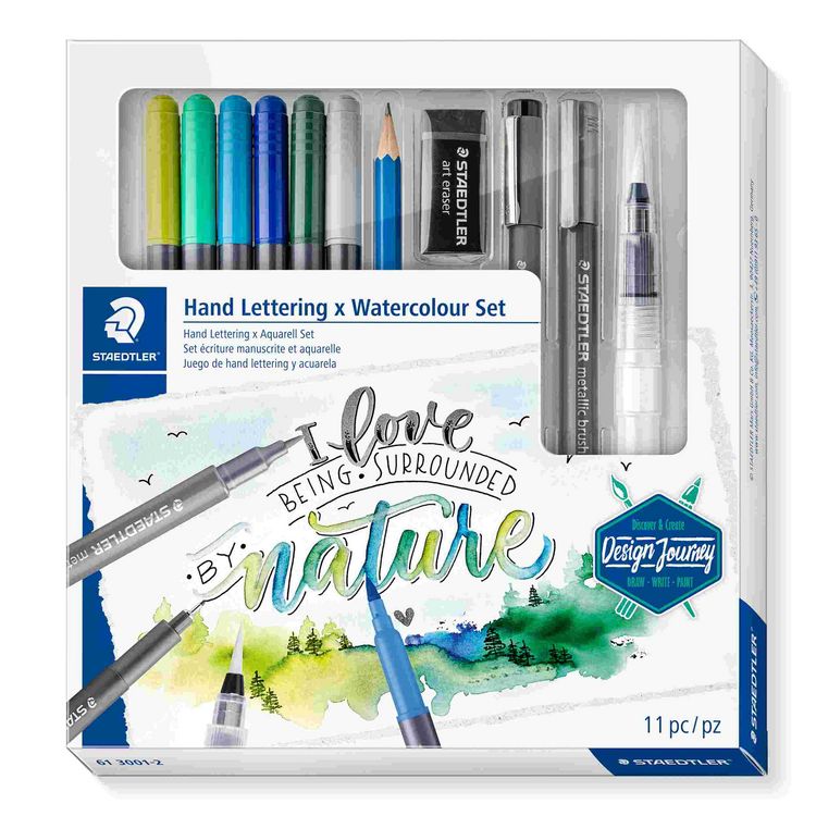 Produktbild: STAEDTLER Schreib- und Zeichbedarf Handlettering Aquarell Set, 11er Set