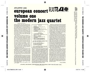 Produktbild: Modern Jazz Quartet: European Concert Vol.1