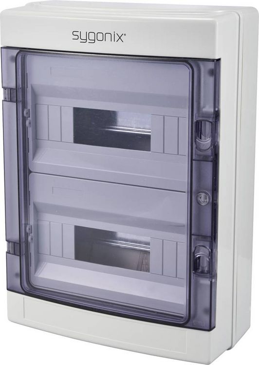 Produktbild: Sygonix SY-6696060 Kleinverteiler Oberfl&auml;chenmontage Anzahl Teilungen = 24 Anzahl Reihen = 2 Inhalt 1 St.