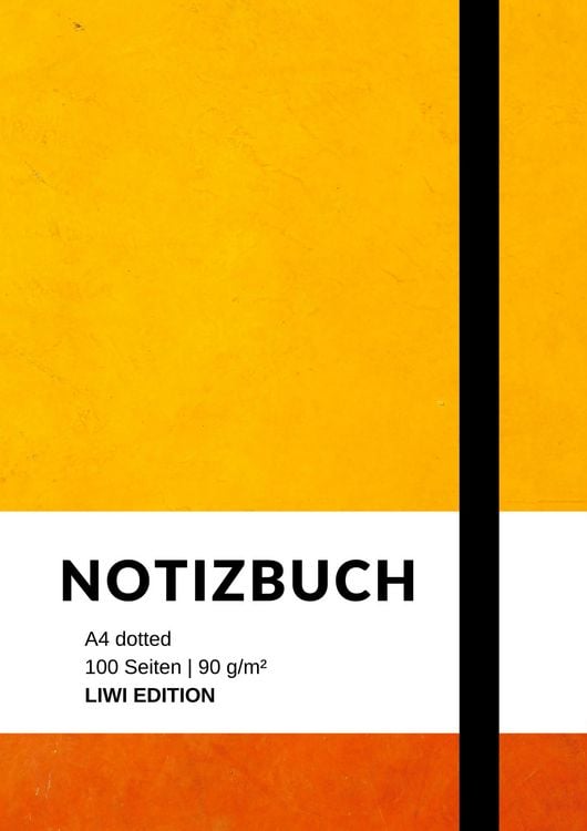 Produktbild: Notizbuch A4 dotted - 100 Seiten Soft Cover - Papier