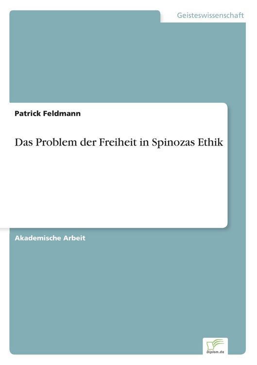 Produktbild: Das Problem der Freiheit in Spinozas Ethik