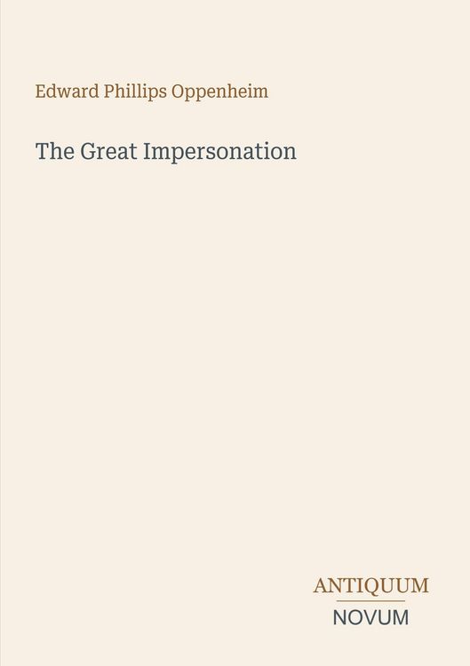 Produktbild: The Great Impersonation