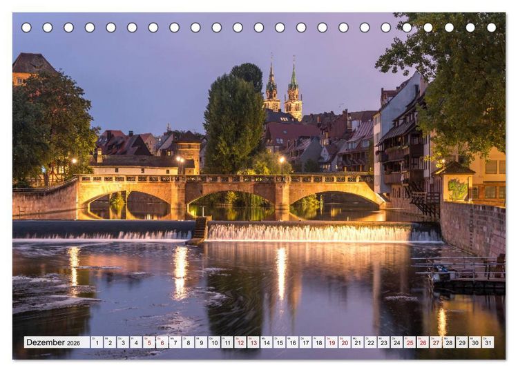 Produktbild: Deutsche Stadtansichten (Tischkalender 2026 DIN A5 quer), CALVENDO Monatskalender