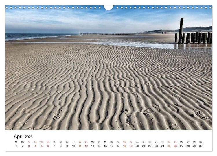 Produktbild: Wieder an der Nordsee (Wandkalender 2026 DIN A3 quer), CALVENDO Monatskalender