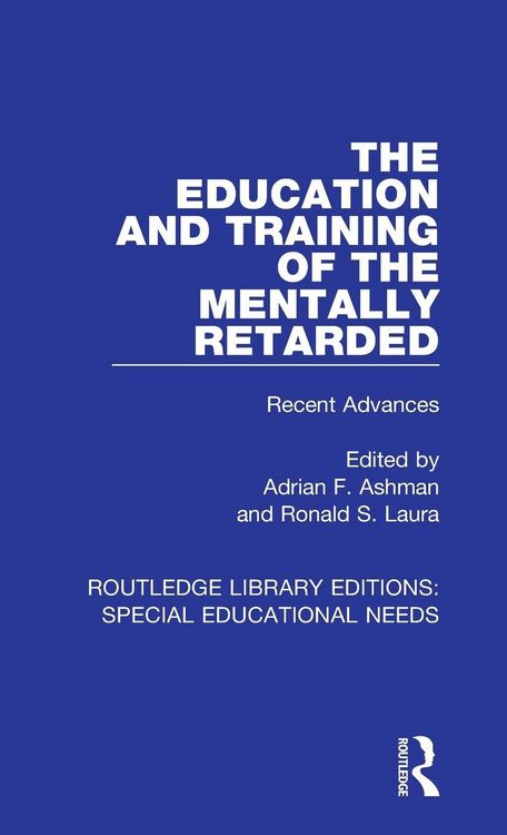 Produktbild: The Education and Training of the Mentally Retarded