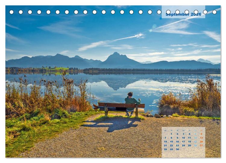 Produktbild: ALLG&Auml;U, im Wandel der Jahreszeiten. (Tischkalender 2026 DIN A5 quer), CALVENDO Monatskalender