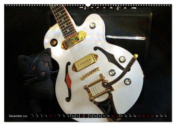 Produktbild: Guitars and Amps - Let's Rock (High Quality Premium Wall Calendar 2026 DIN A2 landscape),CALVENDO 12 Month Wall Calendar