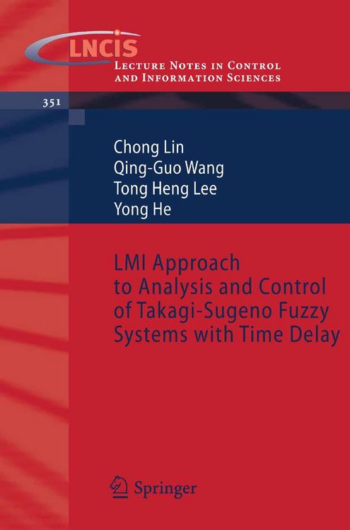 Produktbild: LMI Approach to Analysis and Control of Takagi-Sugeno Fuzzy Systems with Time Delay