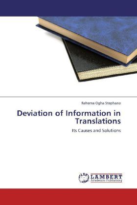 Produktbild: Ogha Stephano, R: Deviation of Information in Translations