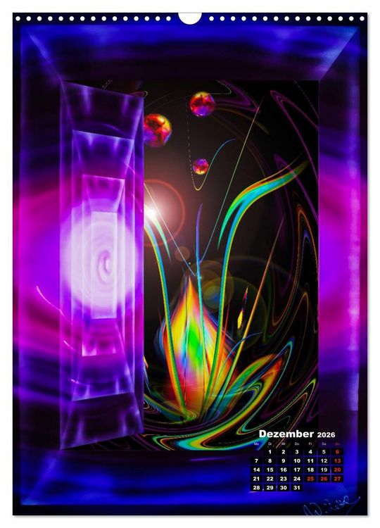 Produktbild: Bl&uuml;hende Fantasie - Digitalkunst (Wandkalender 2026 DIN A3 hoch), CALVENDO Monatskalender