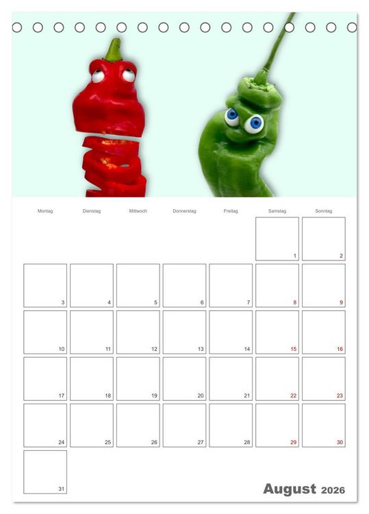 Produktbild: Mord in der Gem&uuml;sek&uuml;che (Tischkalender 2026 DIN A5 hoch), CALVENDO Monatskalender