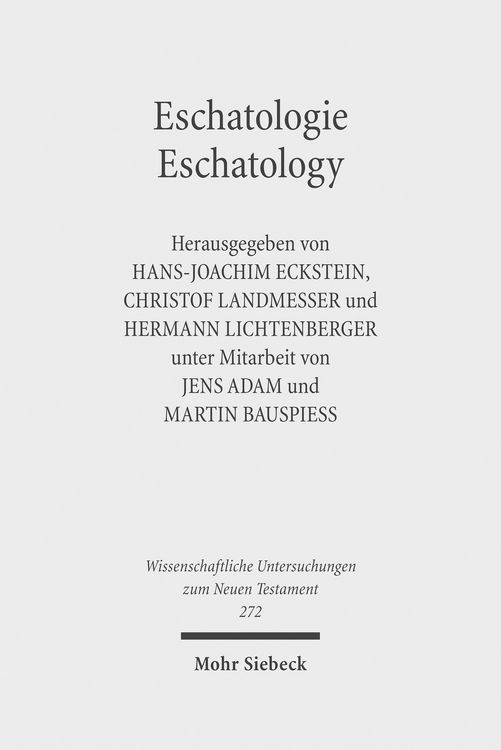 Produktbild: Eschatologie - Eschatology