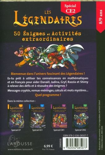 Produktbild: Les L&eacute;gendaires : 50 &eacute;nigmes et activit&eacute;s extraordinaires : CE2