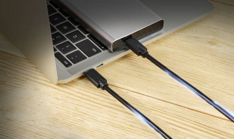 Produktbild: Renkforce USB-Ladekabel USB 2.0 USB-C&reg; Stecker, USB-C&reg; Stecker 1.00 m Schwarz TPE-Mantel RF-5251918