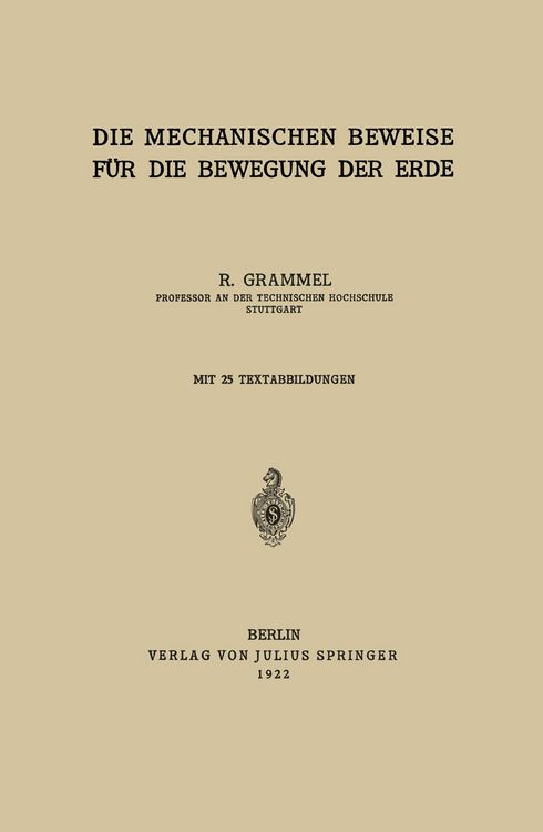 Produktbild: Die Mechanischen Beweise f&uuml;r die Bewegung der Erde