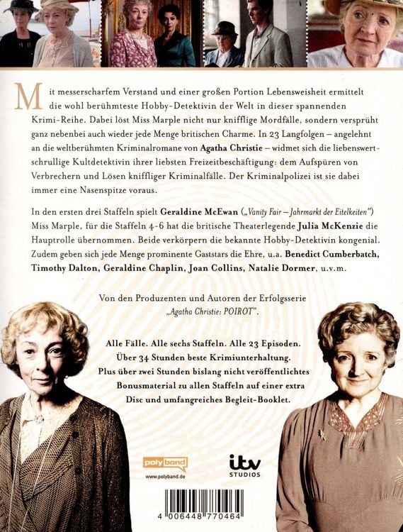 Produktbild: Agatha Christie: Marple - Die komplette Serie. Collector's Box. - Alle sechs Staffeln. Alle 23 Episoden. Plus exklusives Bonusmaterial. [13 DVDs]