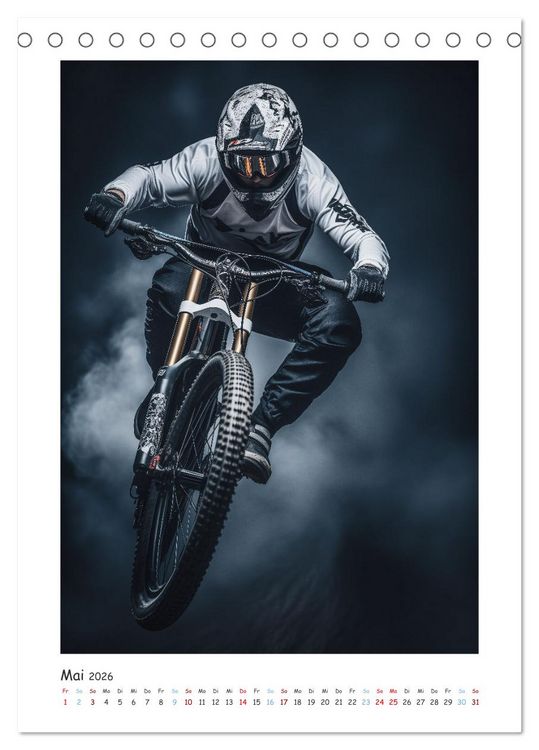 Produktbild: BMX Action (Tischkalender 2026 DIN A5 hoch), CALVENDO Monatskalender