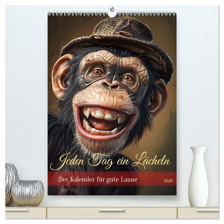 Produktbild: Jeden Tag ein Lächeln (hochwertiger Premium Wandkalender 2026 DIN A2 hoch), Kunstdruck in Hochglanz