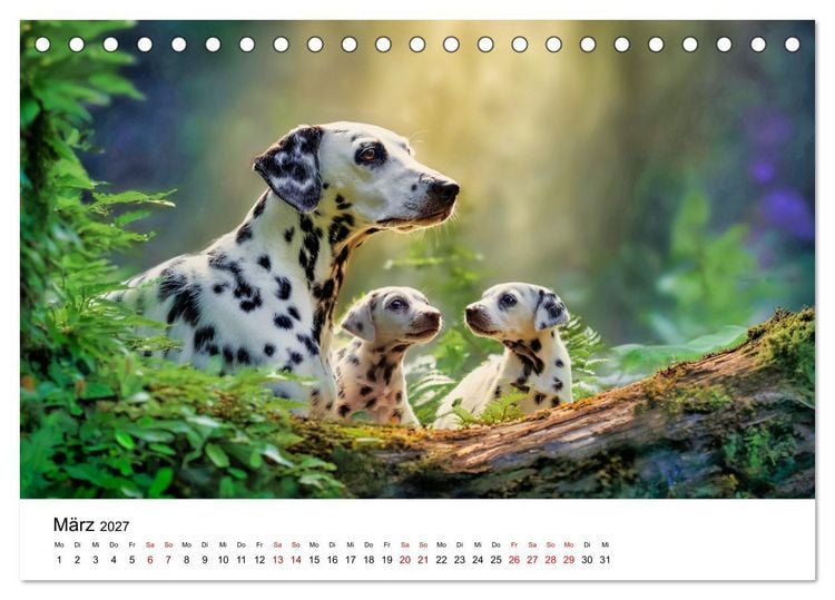 Produktbild: Dalmatiner - Mehr als nur Punkte! (Tischkalender 2027 DIN A5 quer), CALVENDO Monatskalender