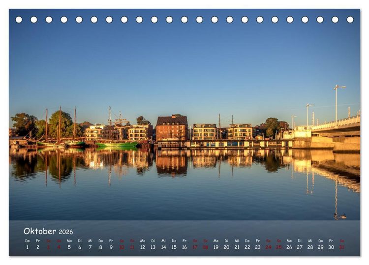 Produktbild: Maritimes Kappeln - Rund um den Hafen (Tischkalender 2026 DIN A5 quer), CALVENDO Monatskalender