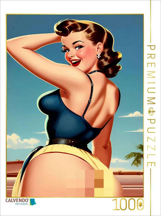Produktbild: CALVENDO Puzzle Freche R&uuml;ckansicht | 1000 Teile Lege-Gr&ouml;&szlig;e 64x48cm Foto-Puzzle f&uuml;r gl&uuml;ckliche Stunden