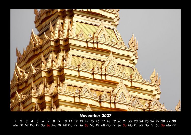 Produktbild: Tempel 2027 Fotokalender DIN A3